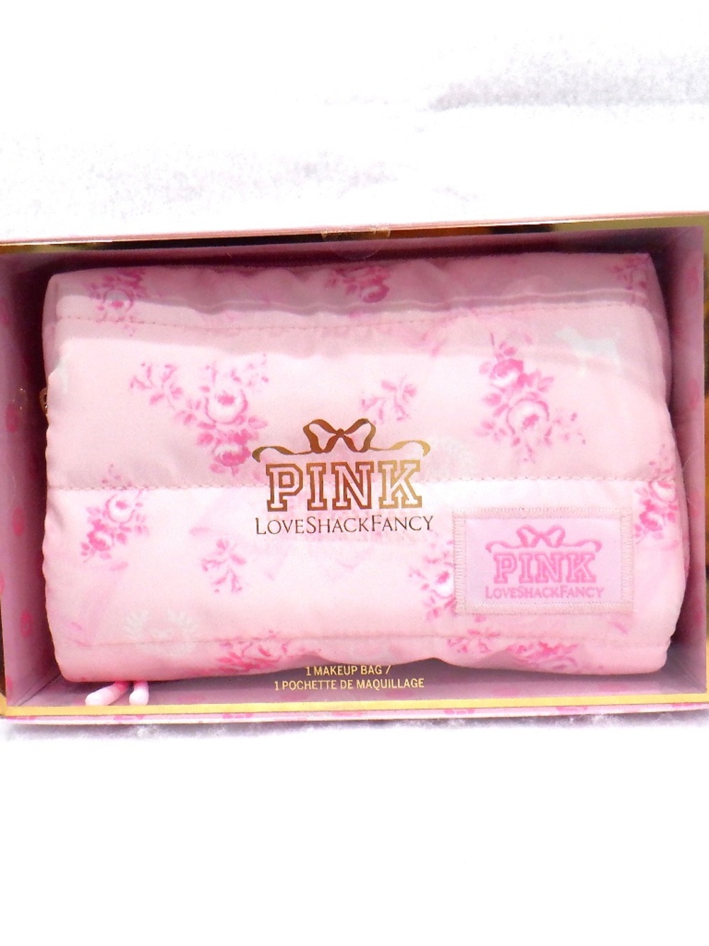 PINK X LOVESHACKFANCY MAKEUP BAG
